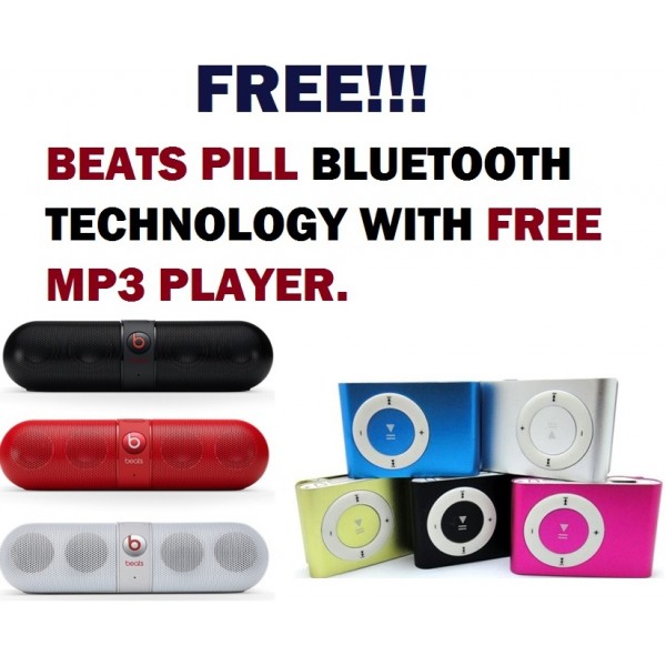 Beats Pill Bluetooth Speakers With Free MP3 Player - Buyon.pk